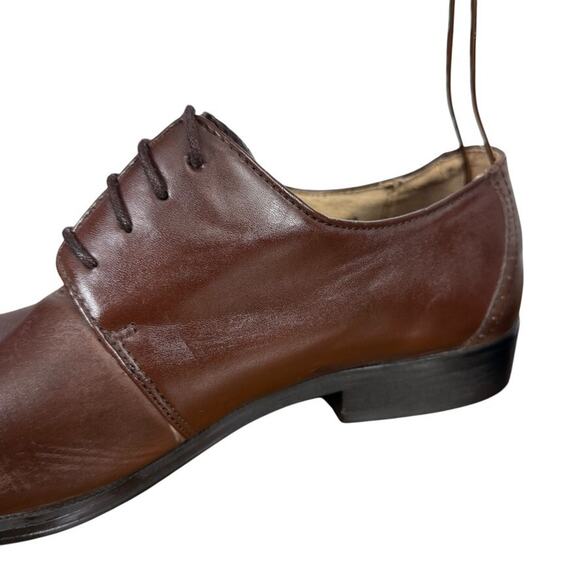 Joseph Abboud Mens Brown Oxford Leather Dress Shoes Cap Toe Lace Up Career 12 D main image 12